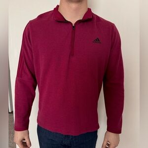 Maroon Adidas Quarter Zip